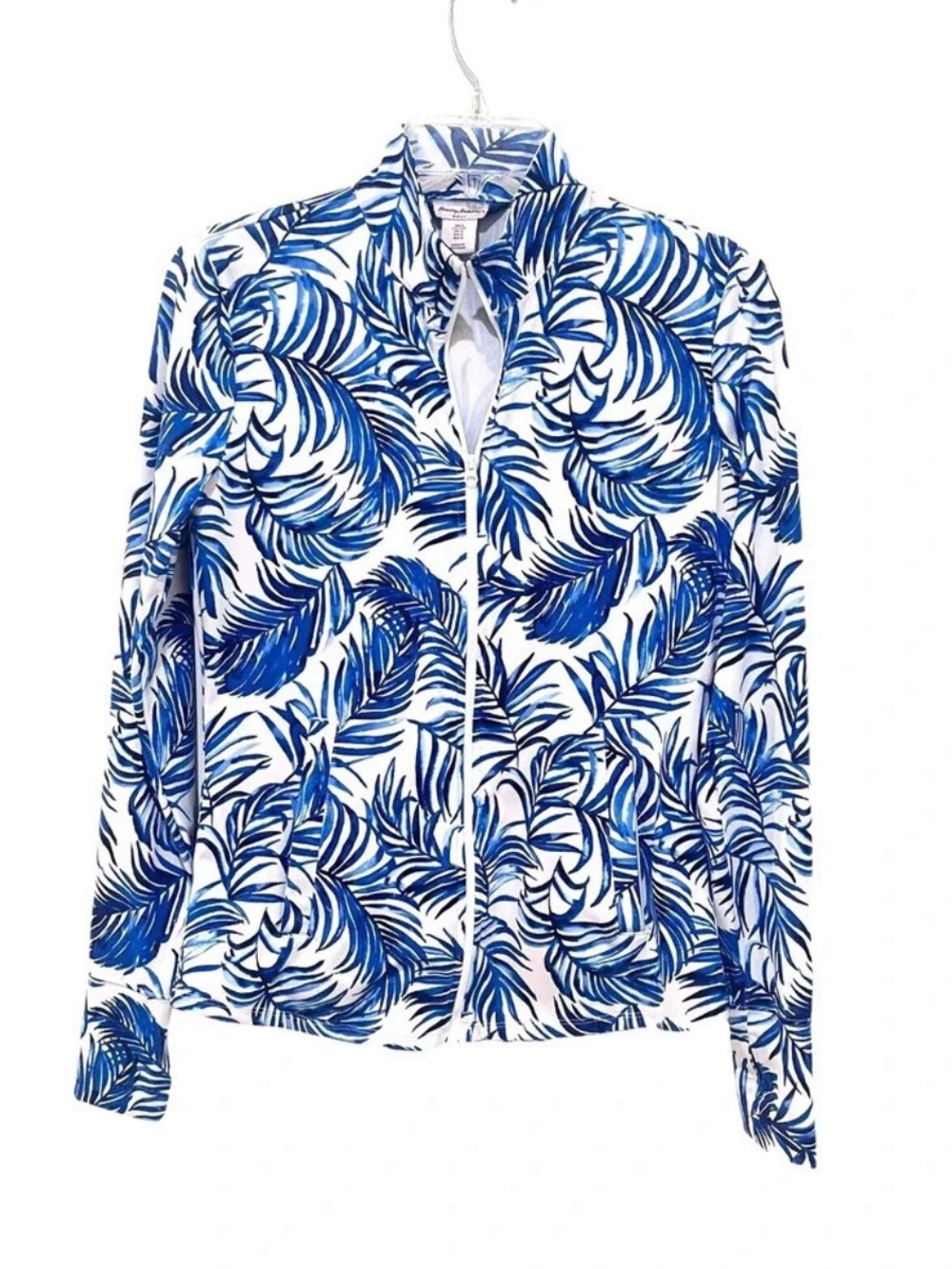 Tommy Bahama Blue & White Golf Jacket Size Small